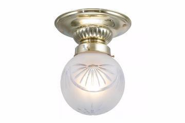 PAPA 8/24 - Handmade brass ceiling lamp by Patinas Lighting - view 2